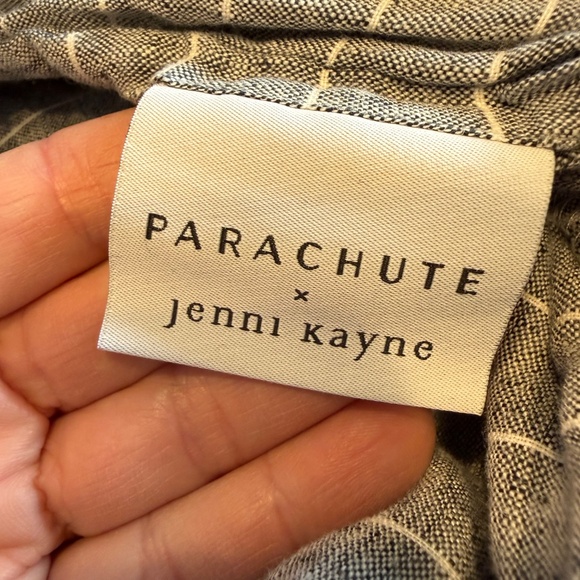 PARACHUTE HOME x jenni kayne grey linen stripe KING DUVET & 2 King Shams - Picture 3 of 6